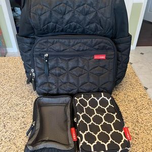 Skip Hop Black Forma Diaper Bag